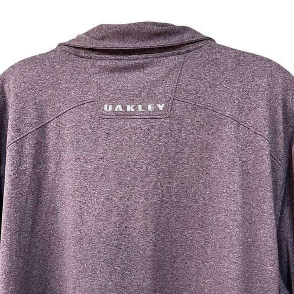 Oakley Hydrolix Polo Mens XXL Purple Tailored Fit Coupe Short Sleeve Collared - Picture 7 of 8